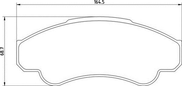 MAGNETI MARELLI Комплект тормозных колодок, дисковый тормоз 363710201355